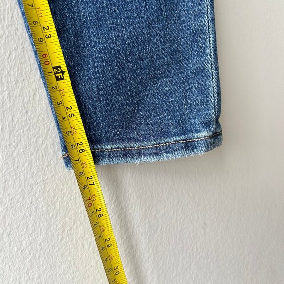 Frame Le High Skinny Jeans Clyde Distressed Medium Wash Denim Size 26 Womens - Picture 11 of 11
